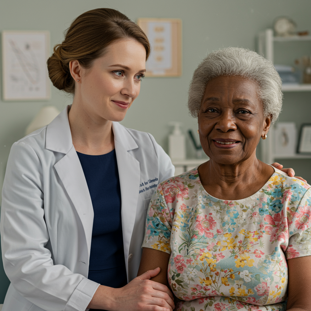medica-e-paciente-idosa-preta medica-e-paciente-idosa-preta